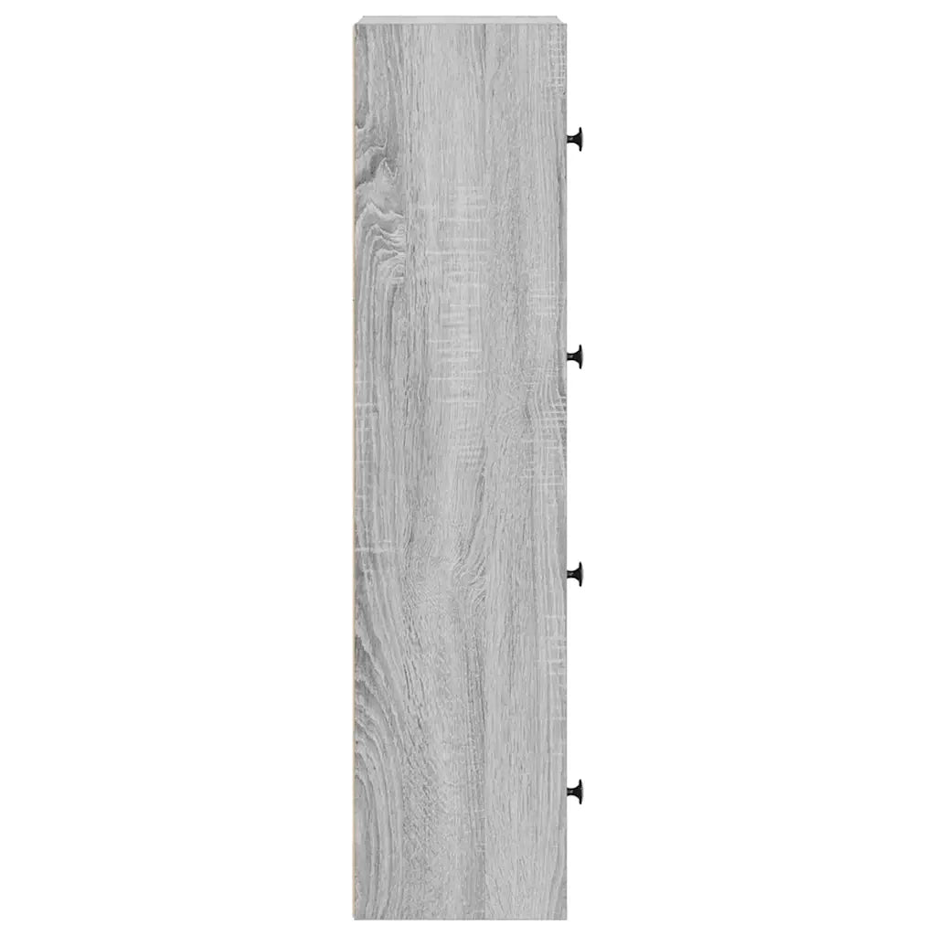 Libreria Grigio Sonoma 40x24x102 cm in Legno Multistrato 860378