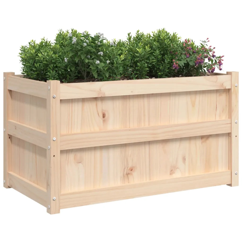Fioriera da Giardino 90x50x50 cm in Legno Massello di Pino 837459