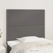 Testiera 2 pz Grigio 80x5x78/88 cm in Similpelle