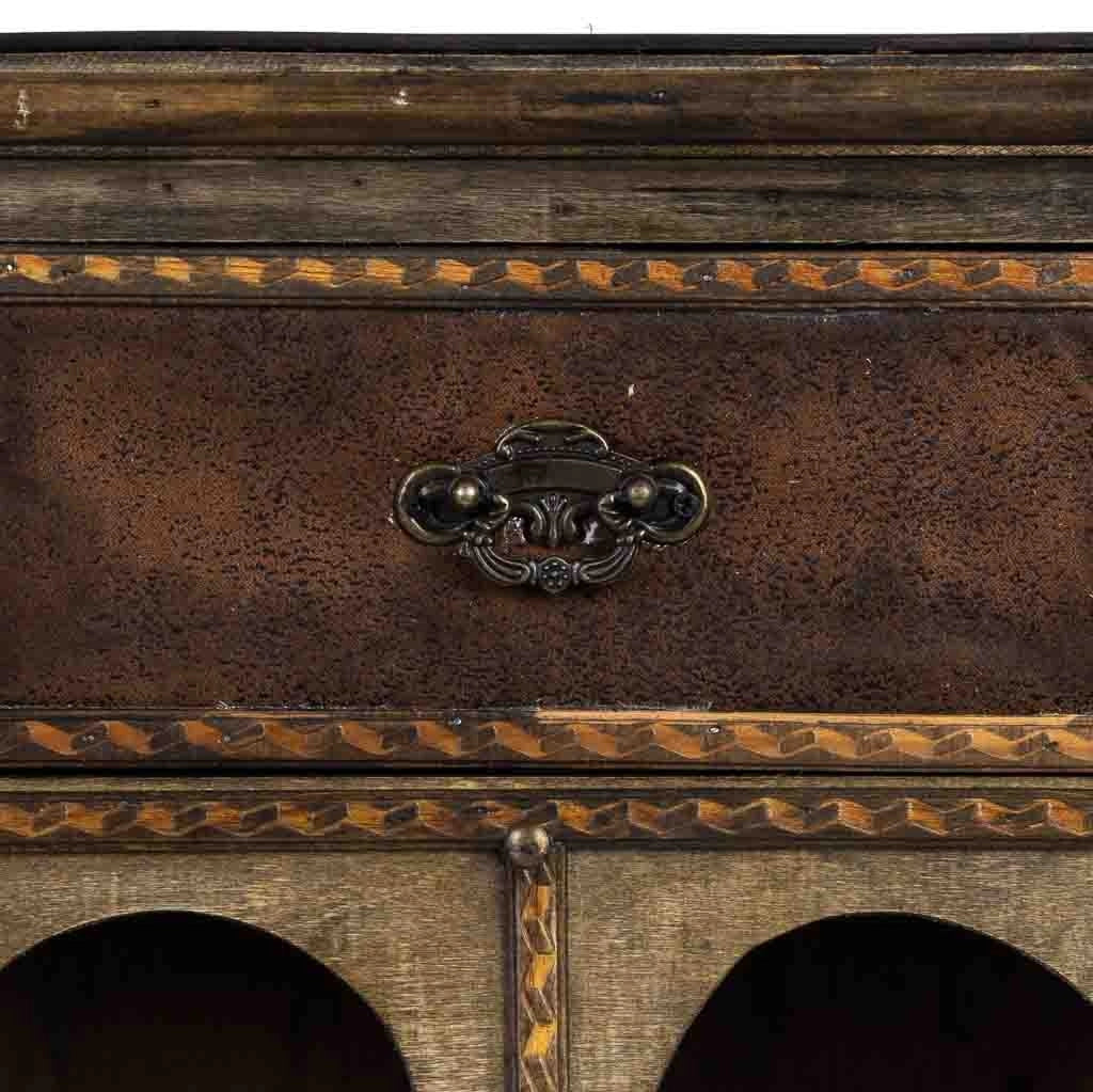 Baul porta bottiglie in legno marrone 63x31x69,5h cm