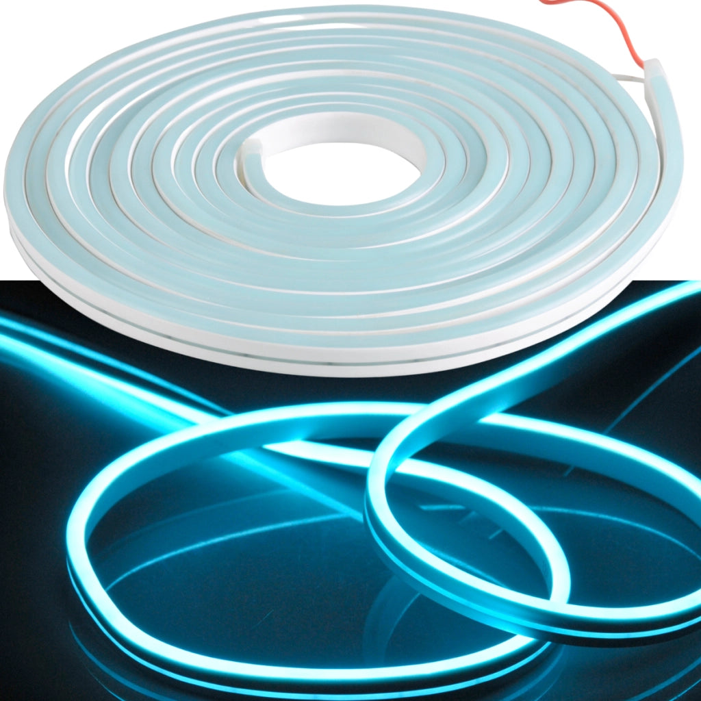 Striscia LED Neon flessibile 12V 5m Blu IP65 Polux