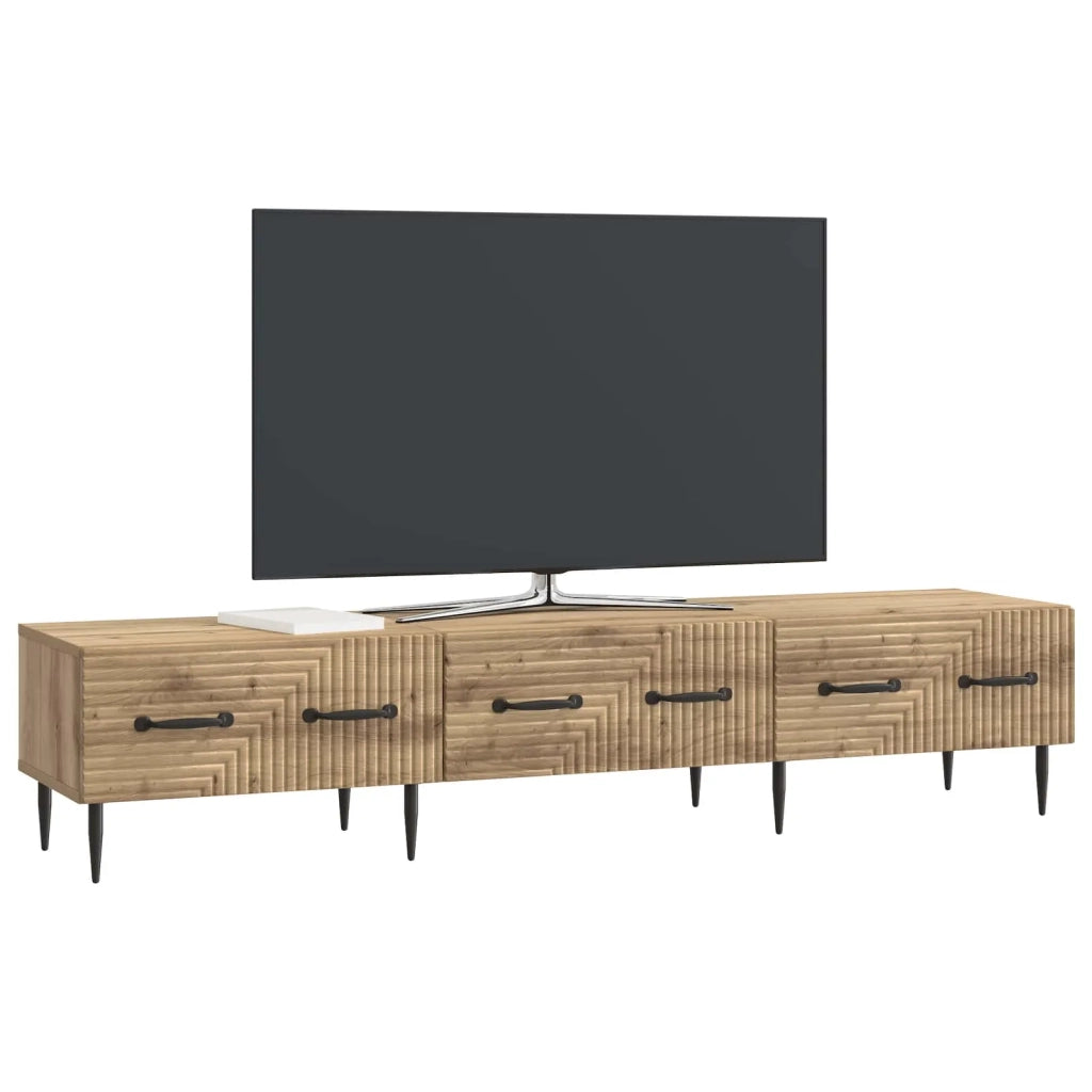Mobile TV con cassetto Rovere Artigianale 147 x 34,5 x 30 cm