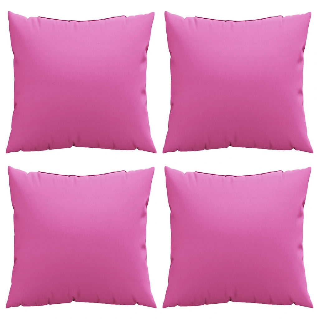 Cuscini Scatter 4 pz | Cuscini per sedie Rosa 60 x 60 cm Tessuto in Poliestere