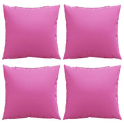 Cuscini Scatter 4 pz | Cuscini per sedie Rosa 60 x 60 cm Tessuto in Poliestere