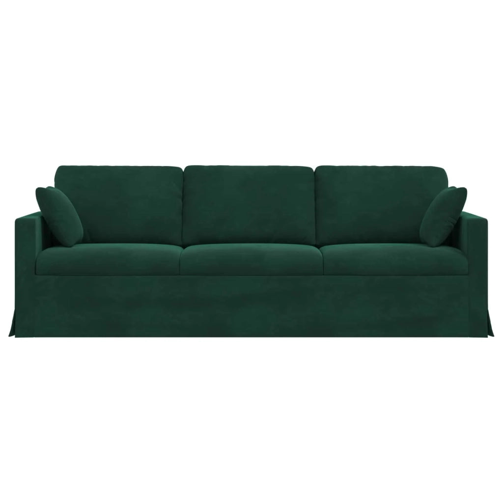 Divano Verde Scuro 228 x 78 x 80 cm Velluto 42024442