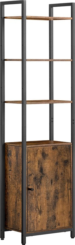 Libreria 24 x 40 x 159 – 5 cm in stile vintage marrone – inchiostro nero