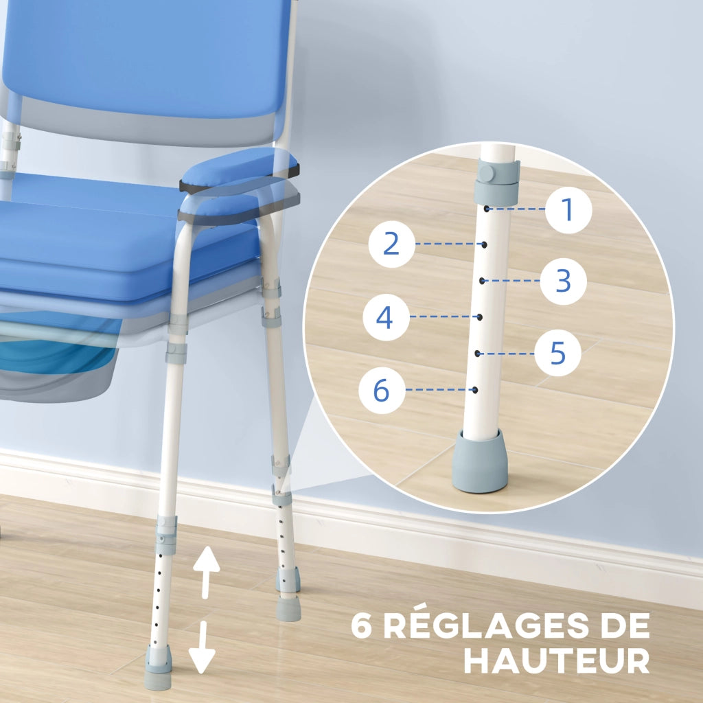 Poltrona reclinabile massaggiante elettrica con alzapersona ¨C zephmum ¨C blu