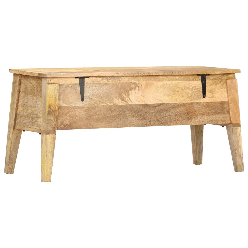 Cassa Portaoggetti 99x35x48 cm in Legno Massello di Mango 286462
