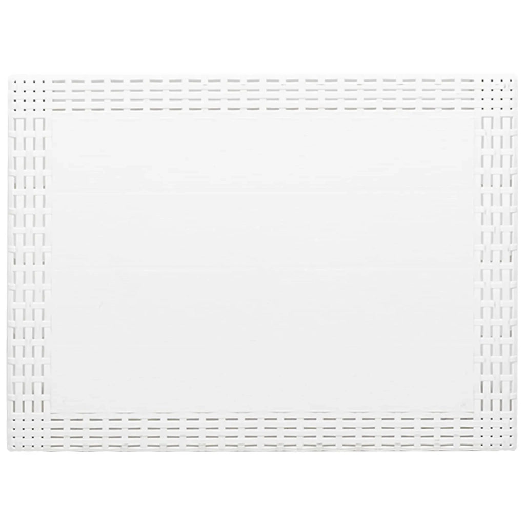 Set di relax con cuscino 3 pcs Bianco PP