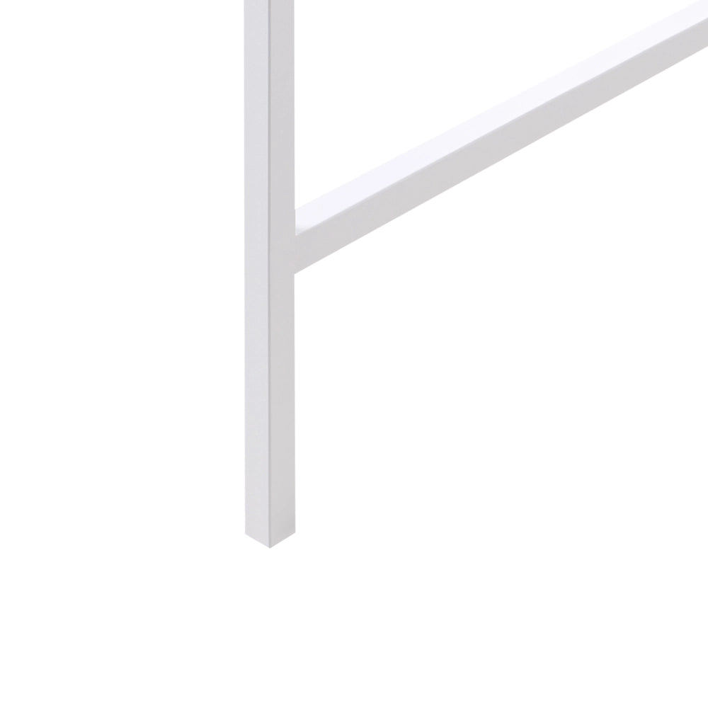 Console a 2 cassetti Mobile contenitore Design scanalato Legno ingegnerizzato MDF Bianco