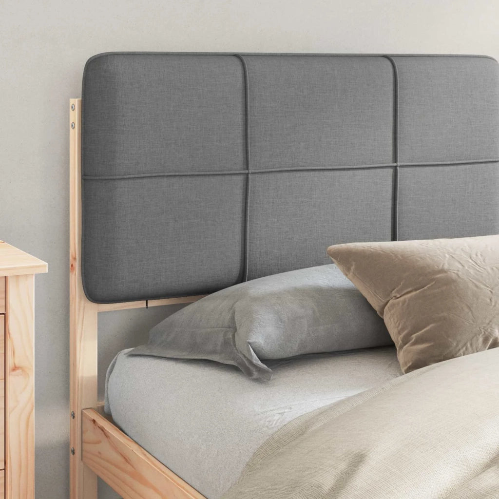 Letto con Testiera Rivestita Grigio chiaro 180 x 200 cm 877959