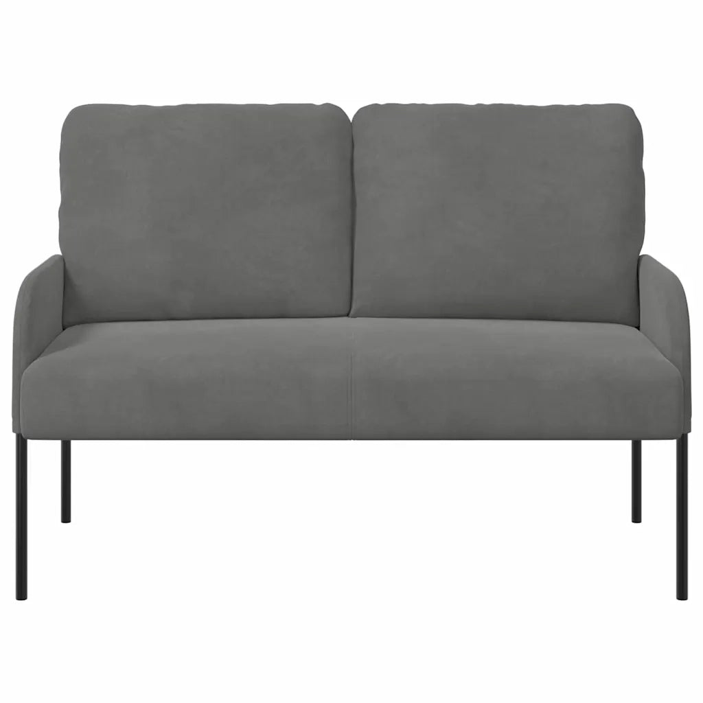 Divano | Divano da soggiorno | Sofa con cuscino 110cm Grigio scuro Legno compensato