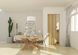 Porta a Soffietto da Interno 88,5x214 cm in PVC Florance Cedro