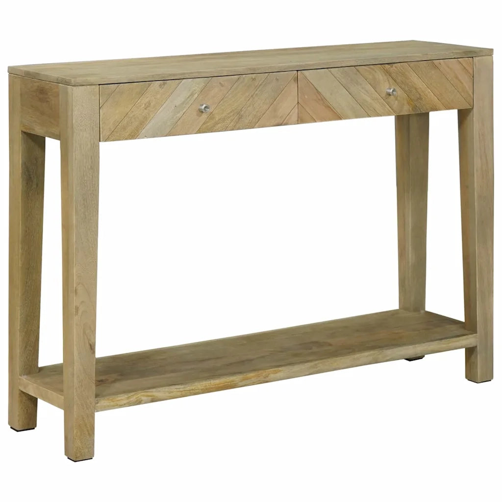 Tavolo consolle con cassetto Grigio naturale 110 x 30 x 80 cm