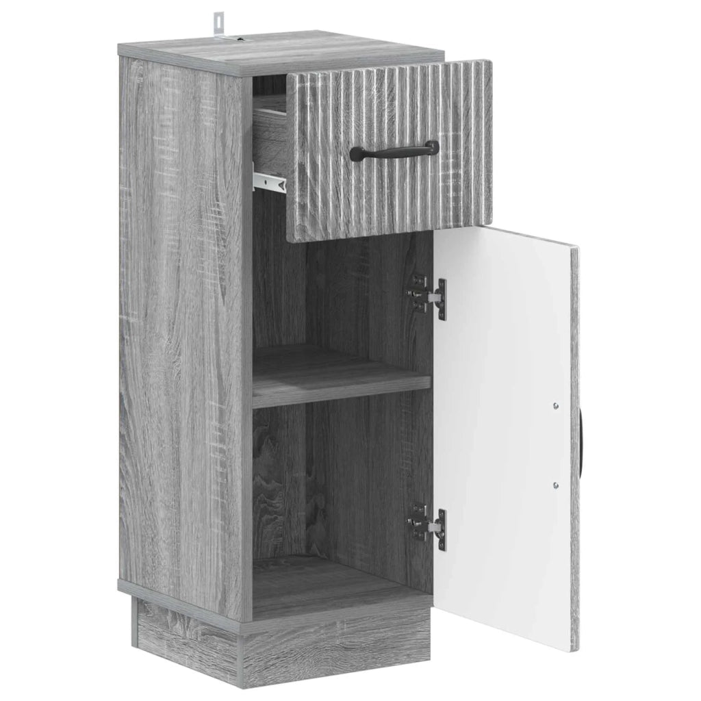 Mobiletto da Bagno HOORN Sonoma grigio 30 x 31 x 77 cm 897271