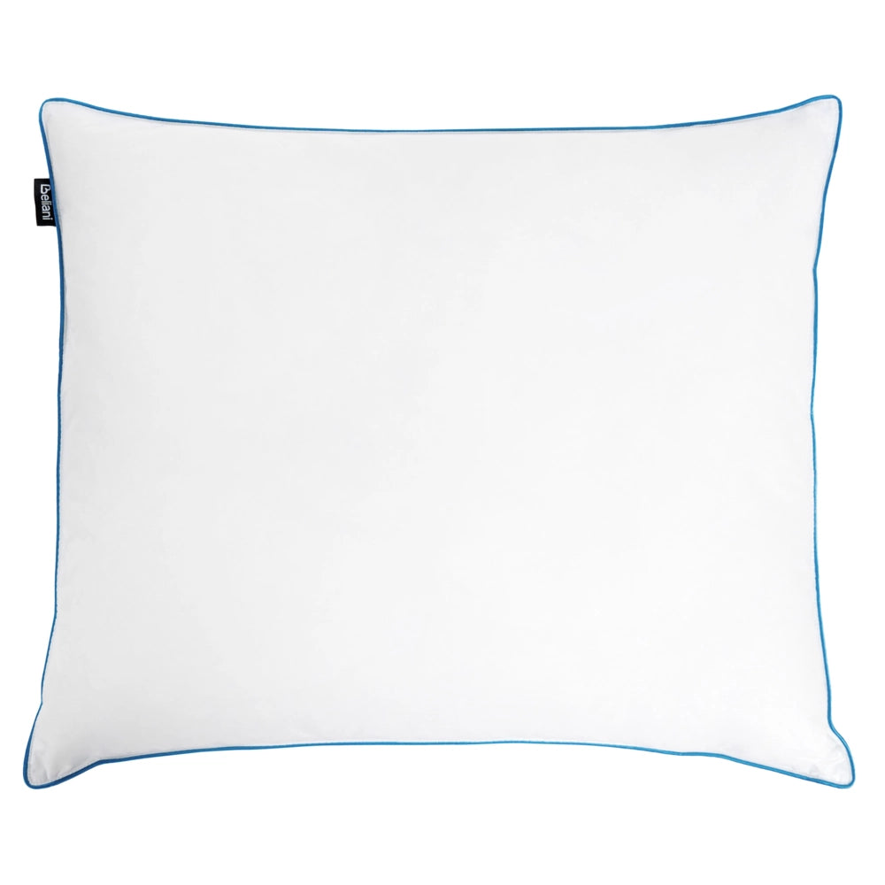 Cuscino alto da letto Rivestimento in cotone premium Imbottitura in piuma e piumino Bianco 50 x 60 cm premium