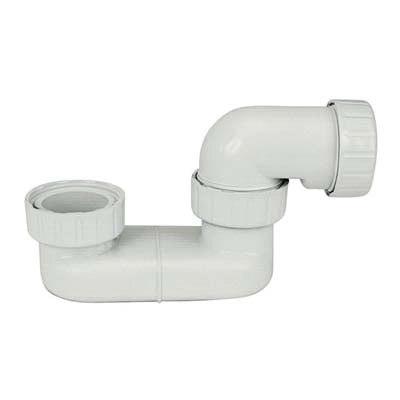 SIFONE PP RIBASSATO VASCA  BIANCO 11/2