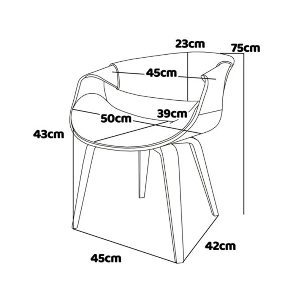 Yorkshire - Poltroncina Sedia in Legno Massello e Leatherette Bianca