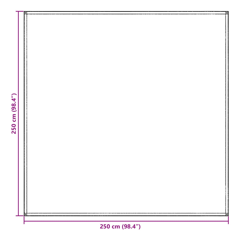 Accessorio per Tende Blu-grigio Polietilene 250 x 250 cm
