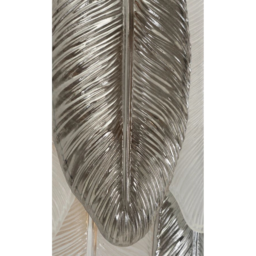 Lampada a Parete VKH898, Grigio, Vetro, 24x25x29 cm