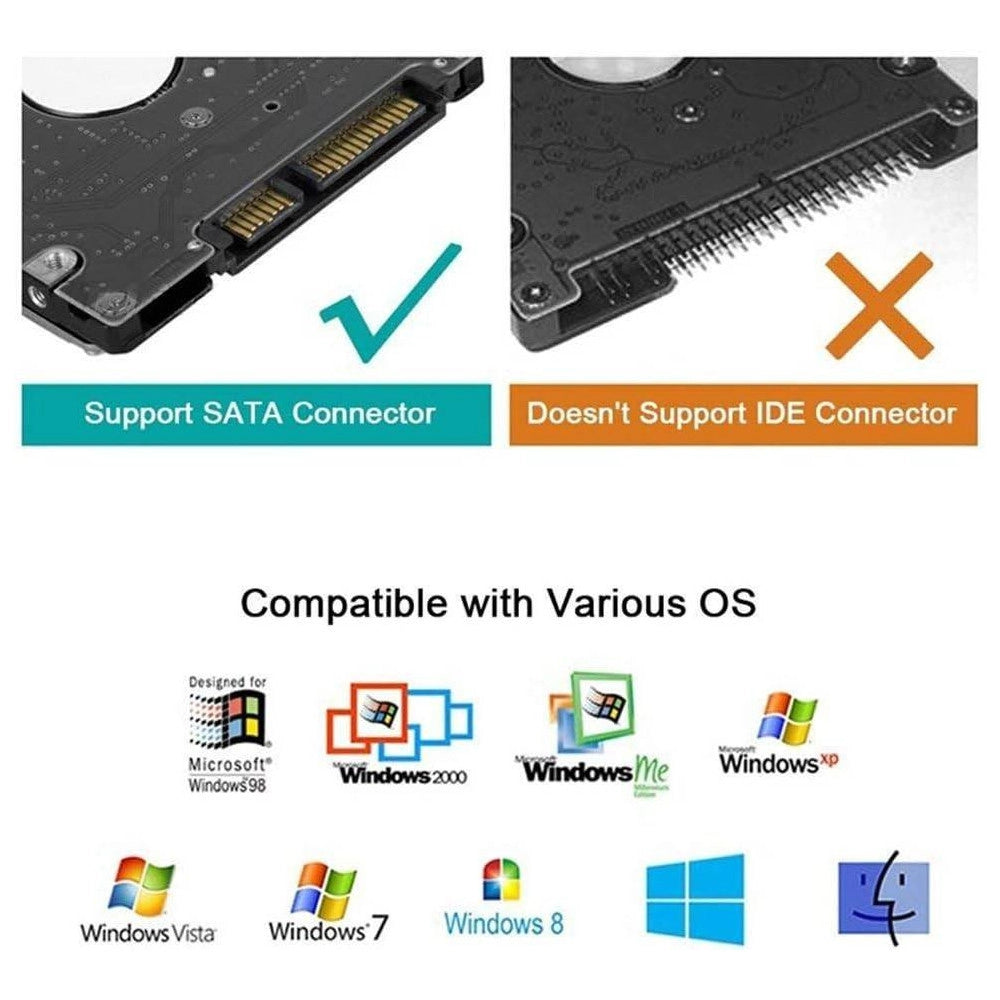 Trade Shop - Cavo Convertitore Sata Type-c 20cm Adattatore Ssd/hdd Hard Disk Maxtech Sa-tc01 -
