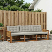 Set di divani da esterno 3 pz Naturale e Grigio Chiaro 3381219