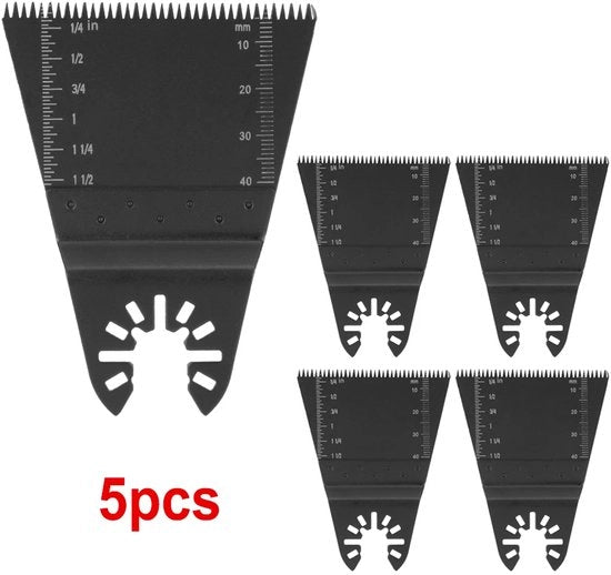Set di lamiere di acciaio inossidabile oscillanti 5 pezzi - Multitool oscillante