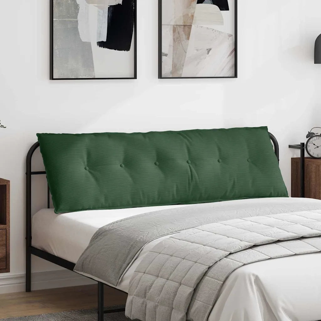 Cuscino per Schiena | Cuscino dorsale Verde Giungla 160 x 50 cm Tessuto in Cords