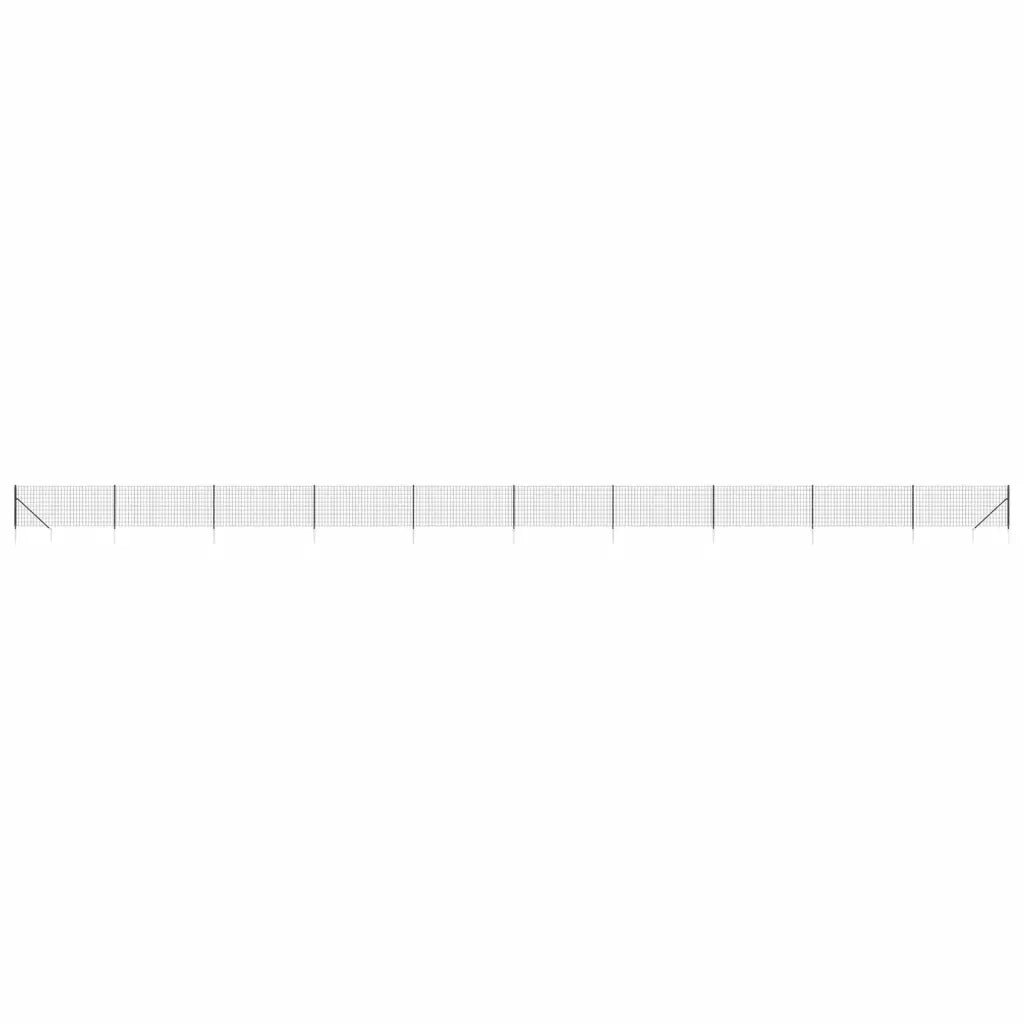 Recinzione Metallica con Picchetti Ancoraggio Antracite 1,1x25mcod mxl 119111