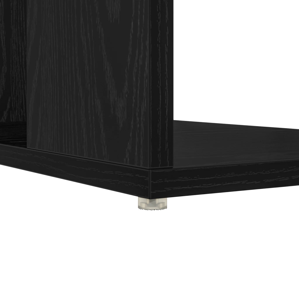 Scrivania Computer Rovere Nero Rovere Nero MDF Media