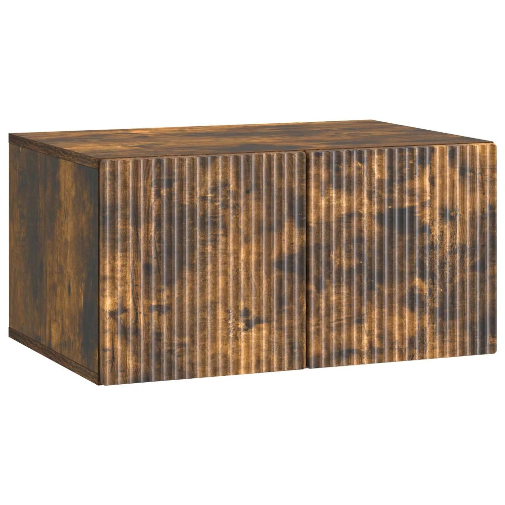 Mobile Porta TV da Muro Rovere Fumo 59,5 x 41 x 30 cm