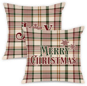 Set di cuscini invernali decorativi da 2 pezzi - Cuscini da tavolo invernali 40 x 40 cm - Cuscini con chiusura invisibile - Materiale soffice e lussuoso - Cuscini invernali da tavolo
