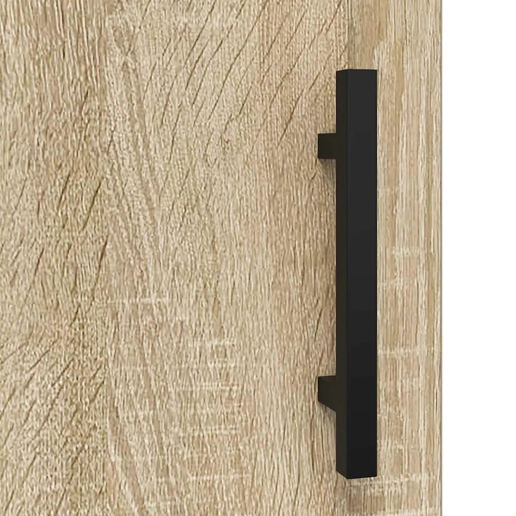 Pratico mobile contenitore a parete 60 x 31 x 70 cm realizzato in legno composito di rovere Sonoma 02_0048781