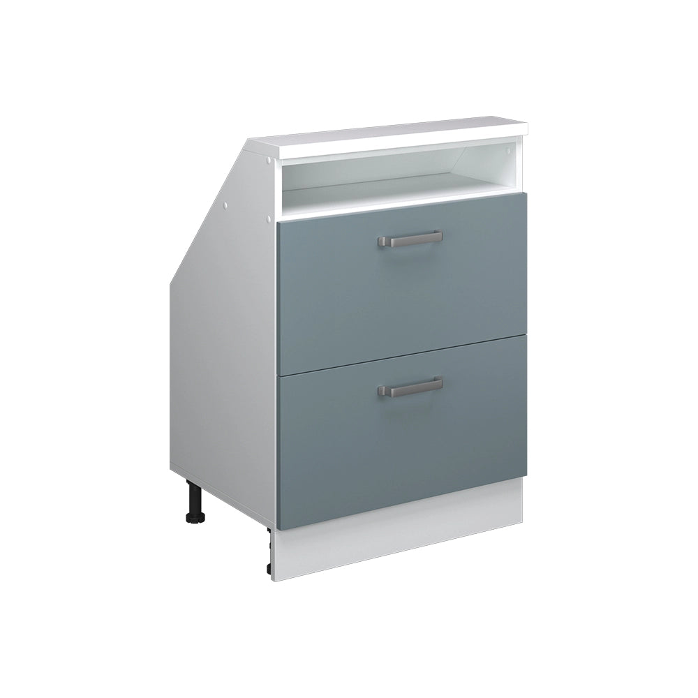Vicco Mobile sottotetto Blu-grigio/bianco con 2 cassetti