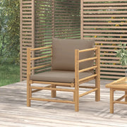 Divano da Giardino con Cuscini Tortora in BambÃ¹cod mxl 118646