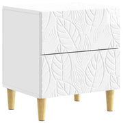 Comodino Bianco Lucido 43 x 34,5 x 48 cm Legno ingegnerizzato 894993