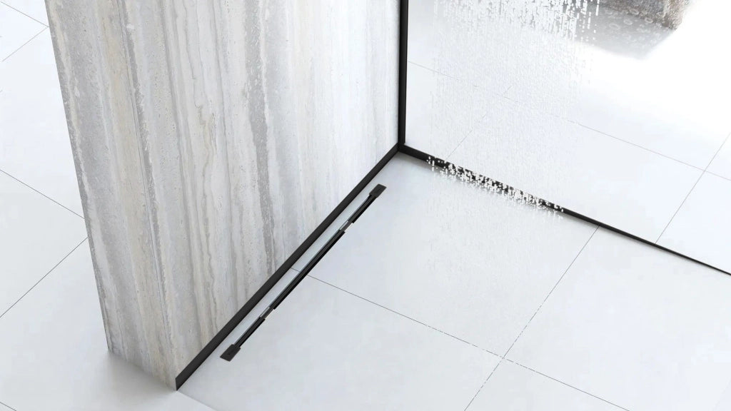 Pannello Frontale Per Piatto Doccia 120cm Black