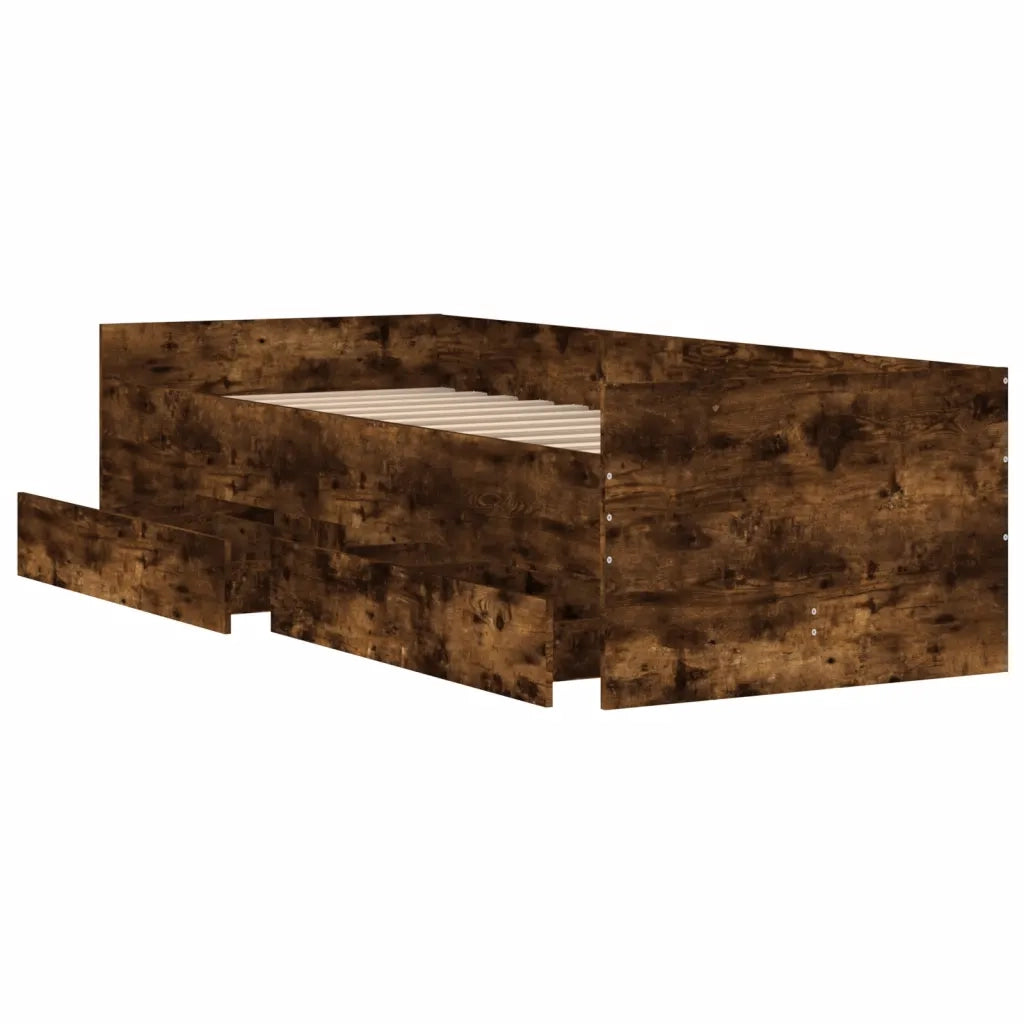 Giroletto con Cassetti Rovere Fumo 100x200 cm 3207340