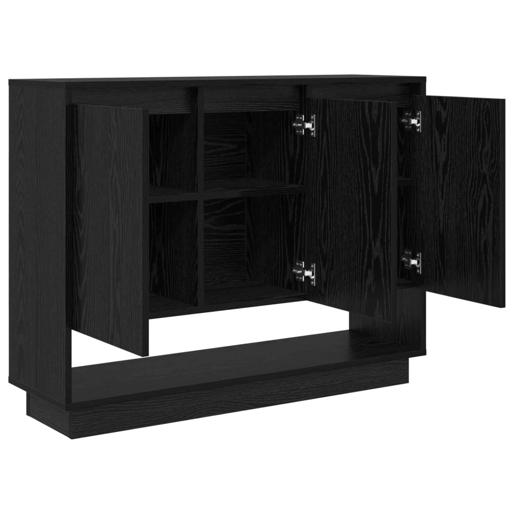 Credenza Rovere Nero 97 x 29 x 75 cm Legno multistrato 875224