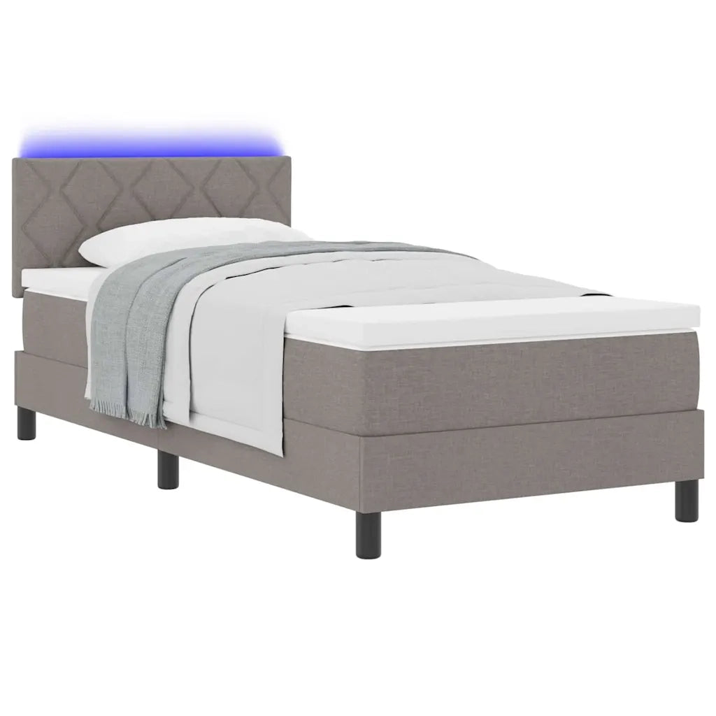 Letto a molle con materasso con led Talpa 90 x 200 cm Tessuto