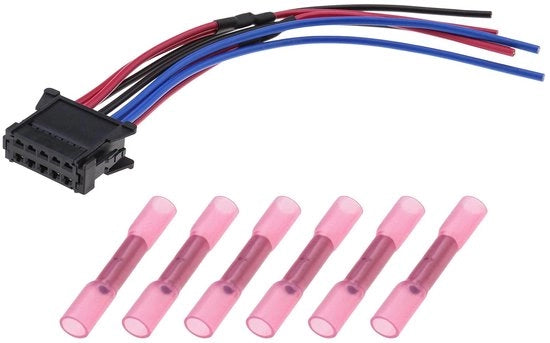 Interfaccia di collegamento 20cm - 10-pini - Compatibile con Renault Clio/Megane/Scenic/Twingo - 12V/1A - Inclusi 6 connettori - Materiale plastico/metallo - Kit di collegamento
