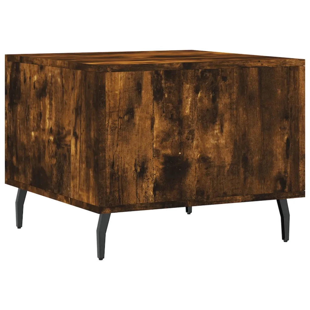 2 pz Tavolini salotto | Tavolino da caff¨¨ | Tavolino da Soggiorno Rovere Fumo 50x50x40cm Legno Multistrato