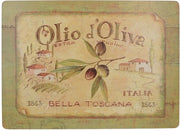 Set di protezione per tavolo in curro - set da 4 - verde e crema