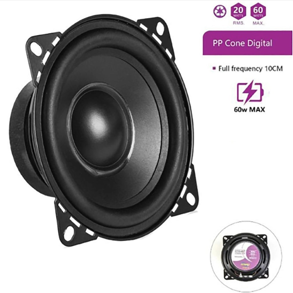 CASSA AUTO ALTOPARLANTE 10 CM 20W RMS 60W MAX SPEAKER AUDIO UNIVERSALE CTC-407