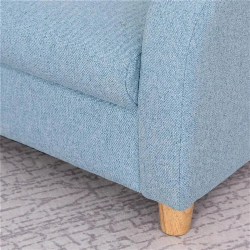 POLTRONA PER BAMBINI IN TESSUTO PER CAMERETTA CON IMBOTTITURA, MAX. 65 KG, 49X45X44 CM, BLU