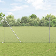Set di Recinzione Set di 2 Acciaio zincato 25 x 1,5 m Durevole