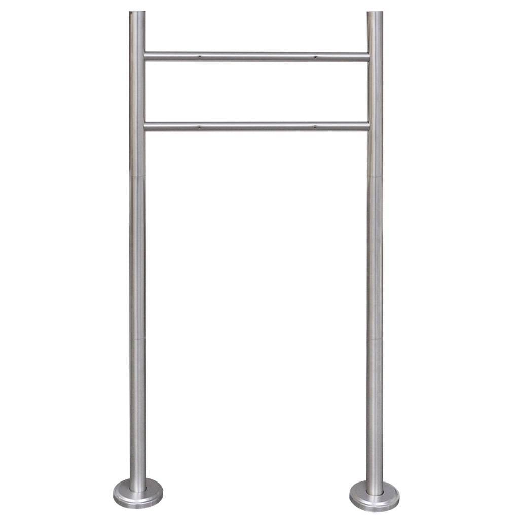 Supporto in acciaio inox per cassetta postale 120 x 50 cm 1002001