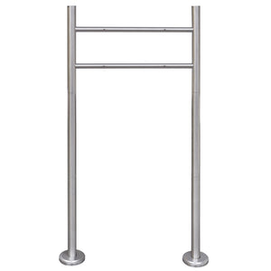 Supporto in acciaio inox per cassetta postale 120 x 50 cm 1002001