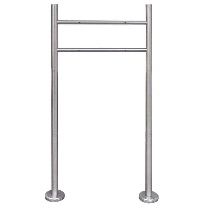 Supporto in acciaio inox per cassetta postale 120 x 50 cm 1002001