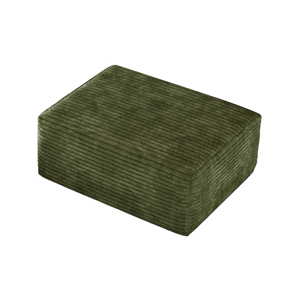 POUF 100 x 21,5 x 21,5 cm Verde in tessuto